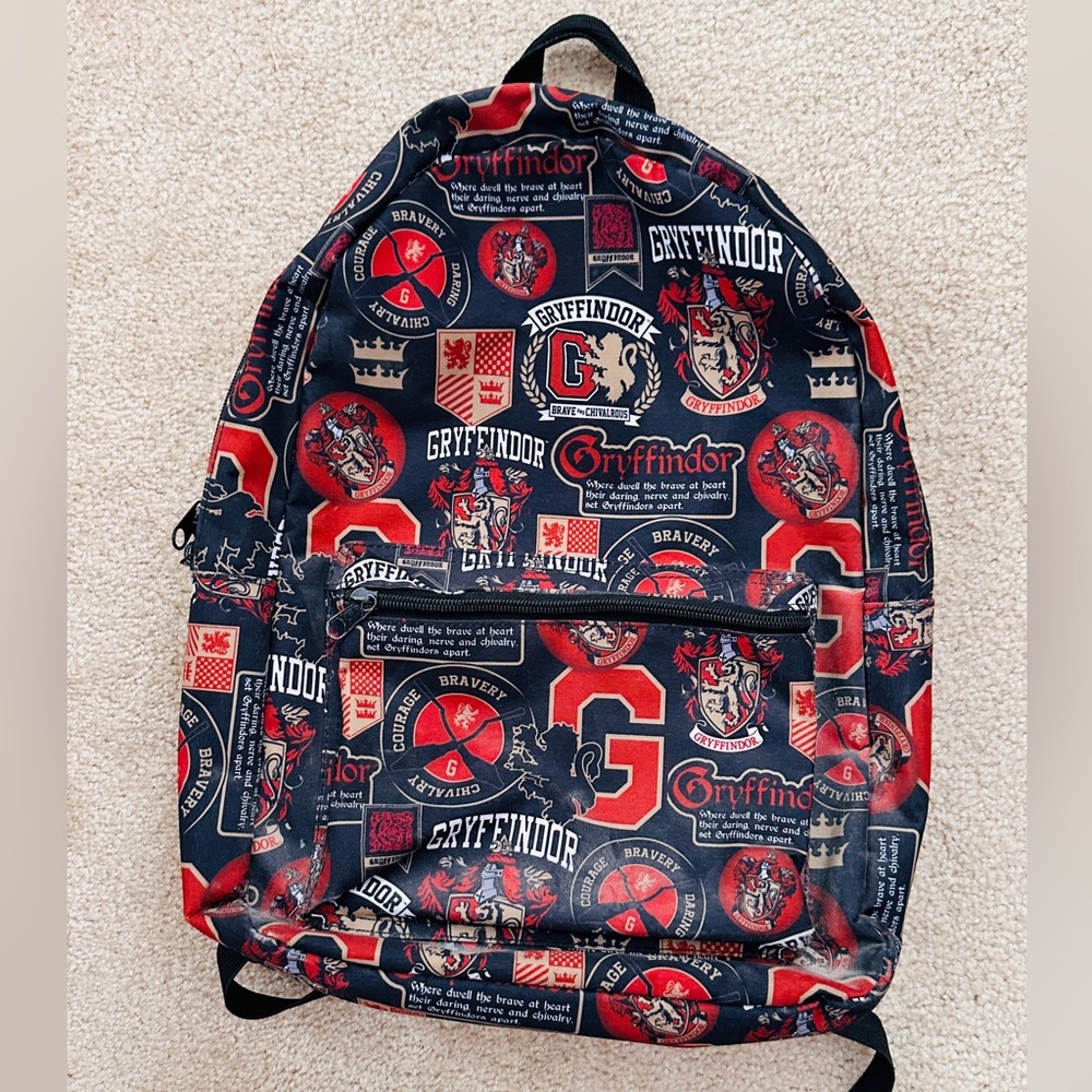 Gryffindor Themed Backpack - Red and Black